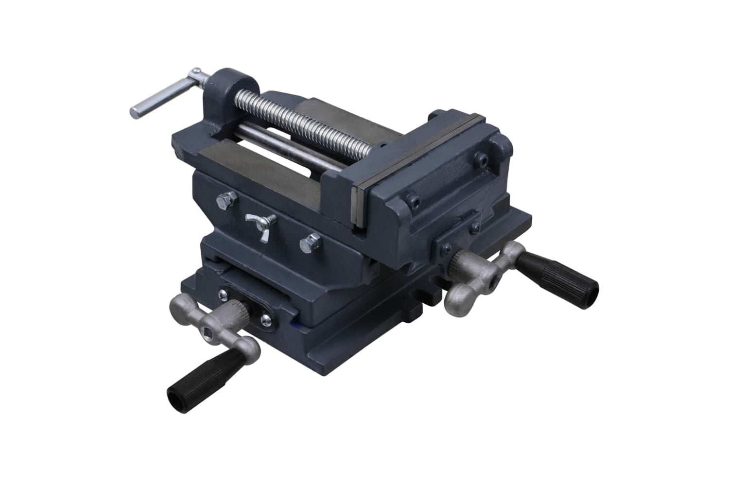 vidaXL 145384 Manually Operated Cross Slide Drill Press Vice 127mm-2
