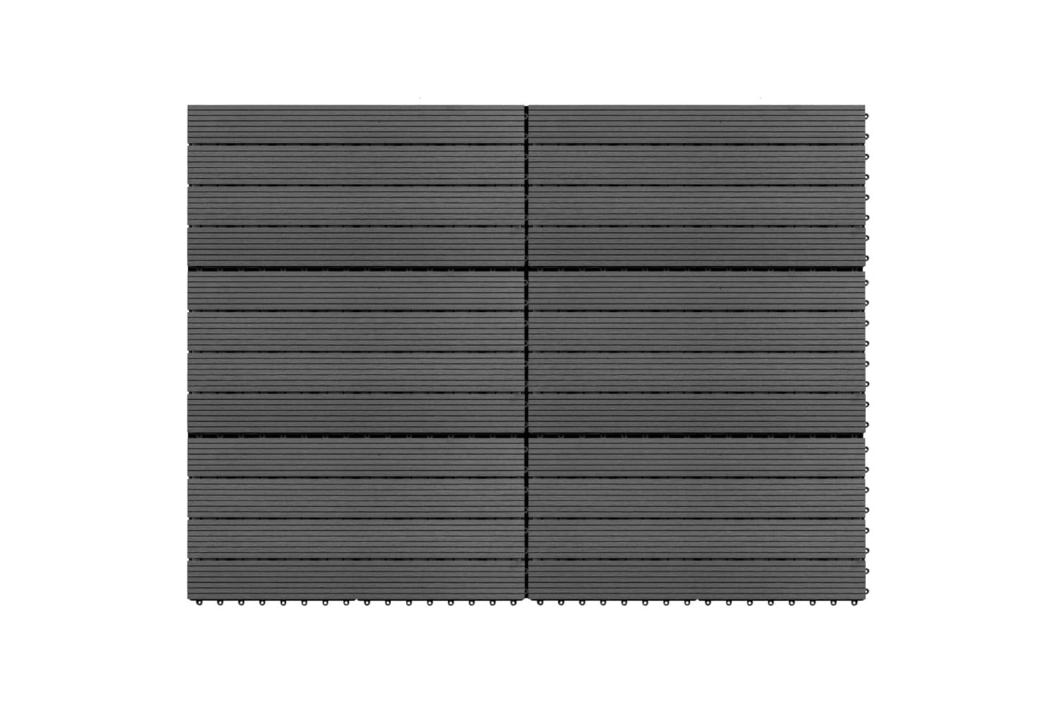 vidaXL 49056 Wpc Tiles 60x30cm 6 Pcs 1m2 Grey-2