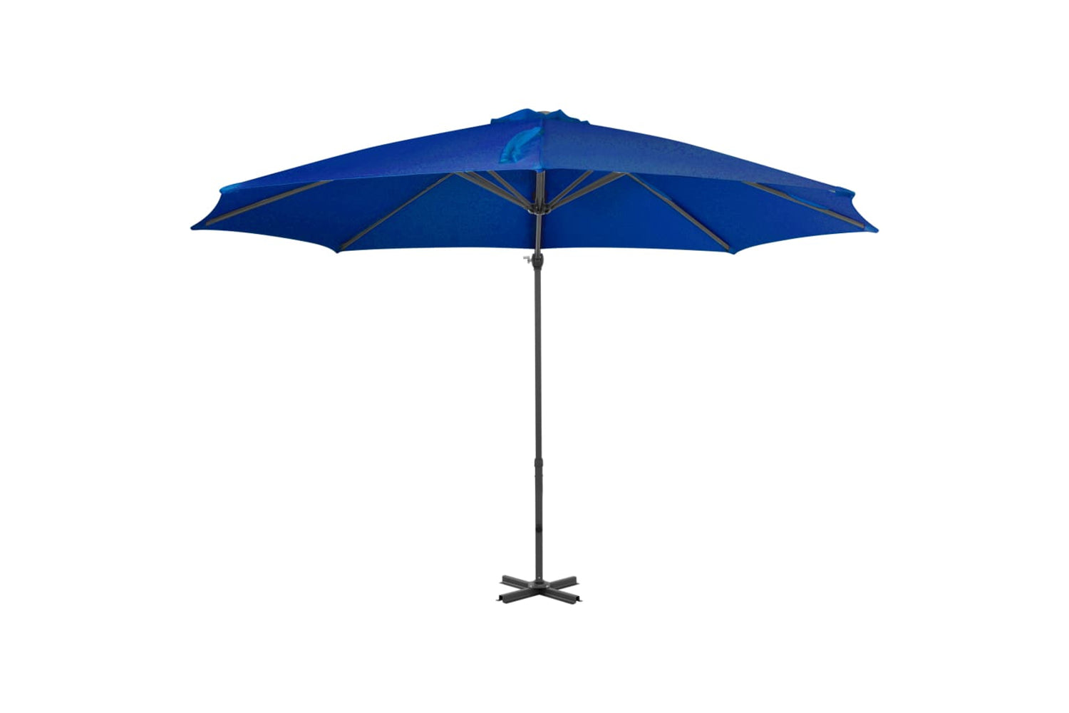 vidaXL 46989 Cantilever Umbrella With Aluminium Pole Azure Blue 300cm-2