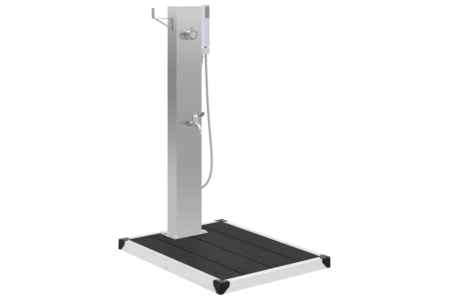 Vidaxl 3051292 Outdoor Shower With Tray Wpc Stainless Steel-2