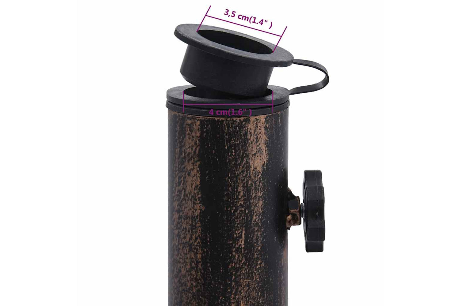 vidaXL 47868 Umbrella Base Bronze 12 Kg 49cm Cast Iron-9
