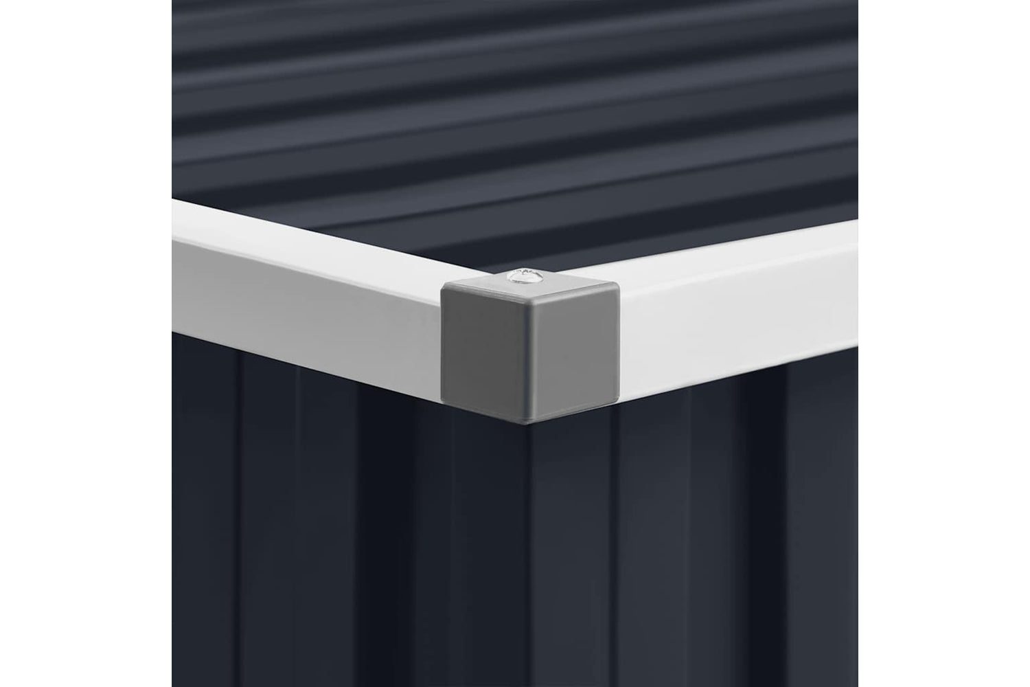 vidaXL 46255 Garden Shed Anthracite 195x198x159cm Galvanised Steel-8