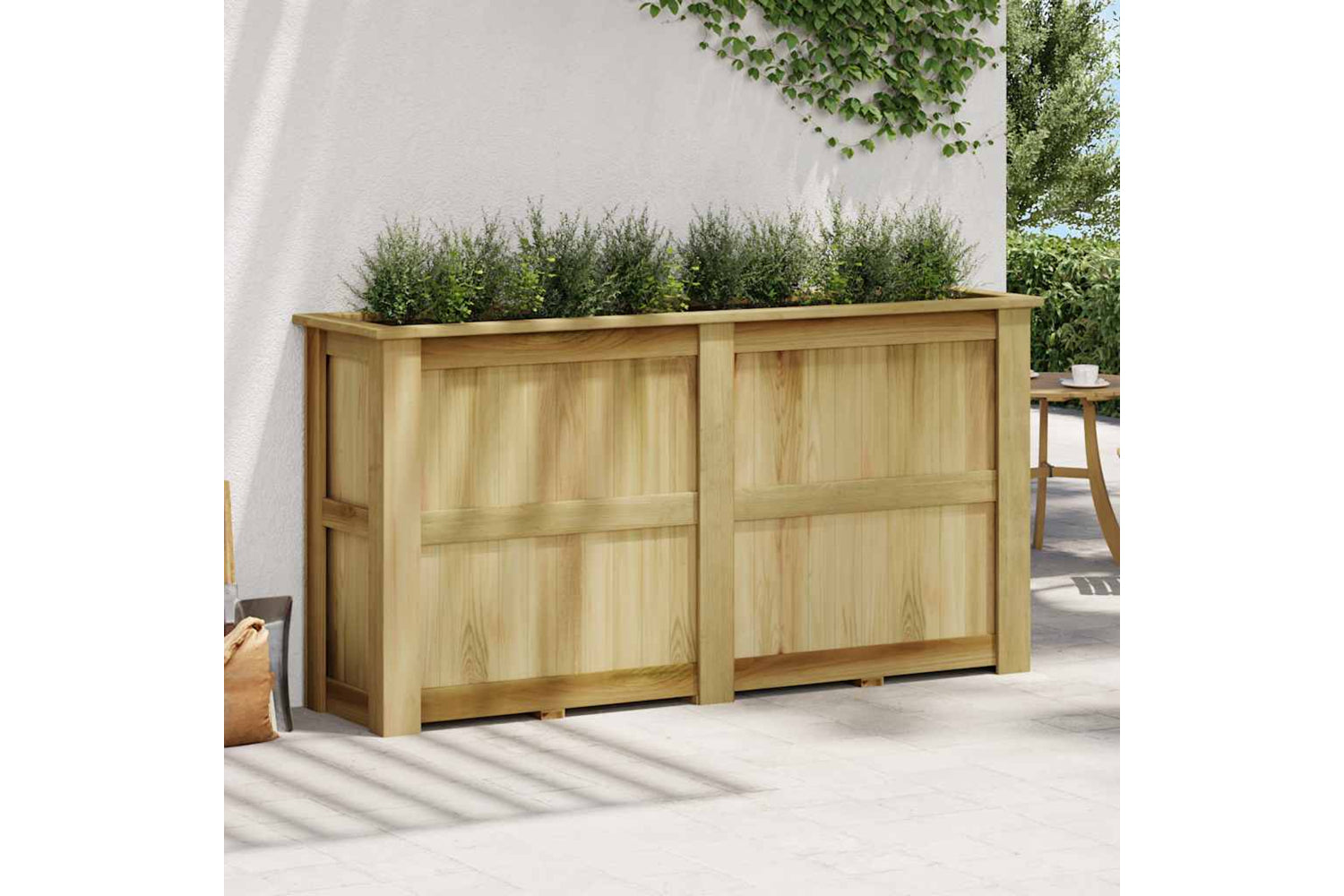 vidaXL 49099 Raised Bed 196x50x100cm Impregnated Pinewood-2