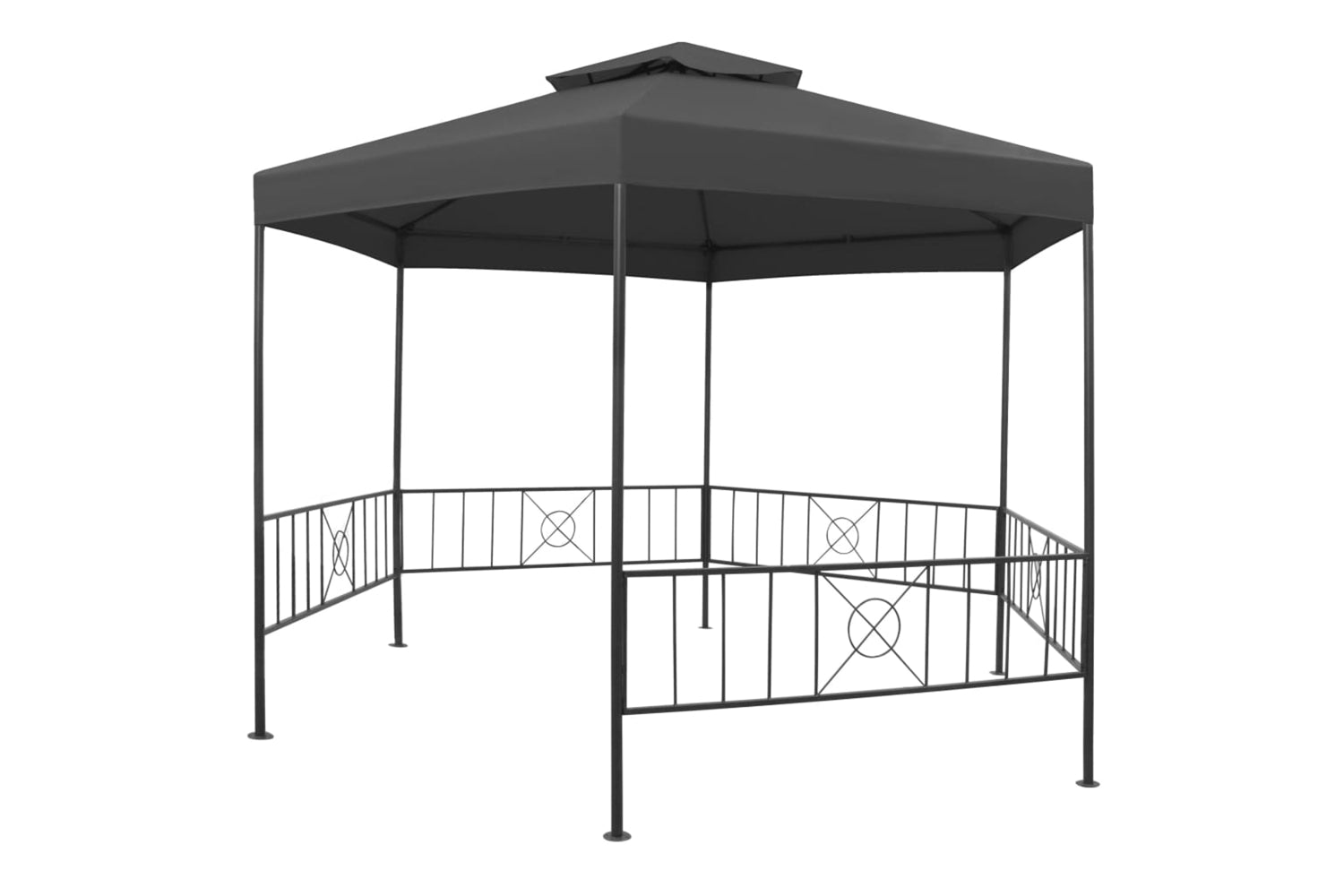 vidaXL 47961 Garden Gazebo 323x275x265cm Anthracite-2