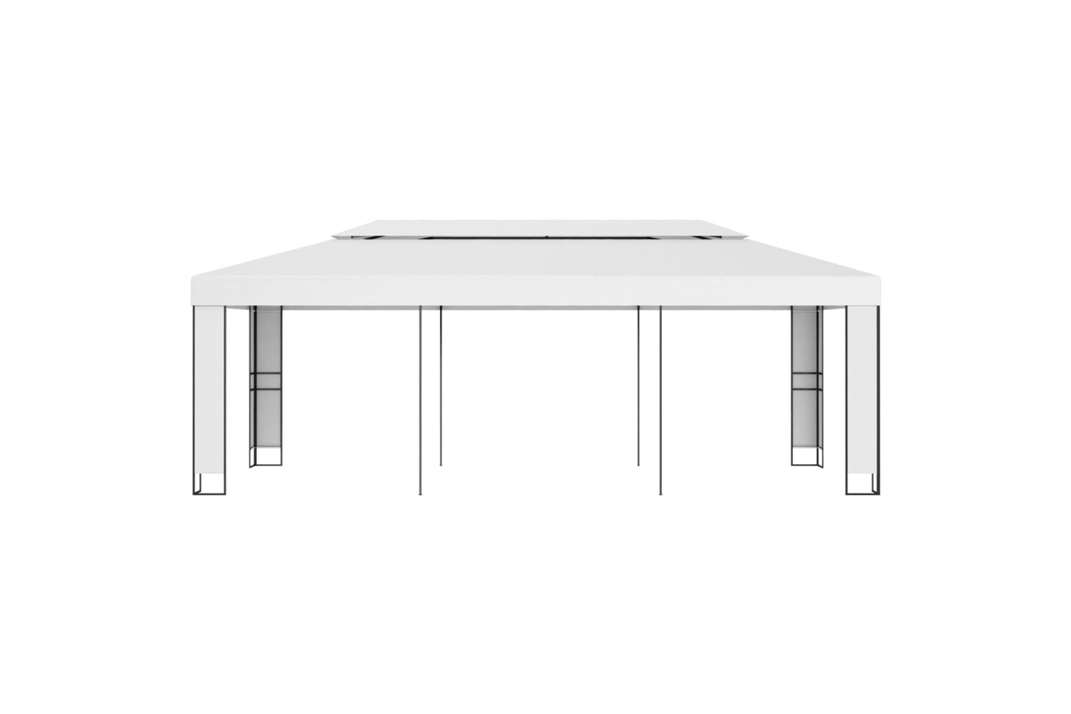 Vidaxl 47951 Gazebo With Double Roof 3x6 M White-2