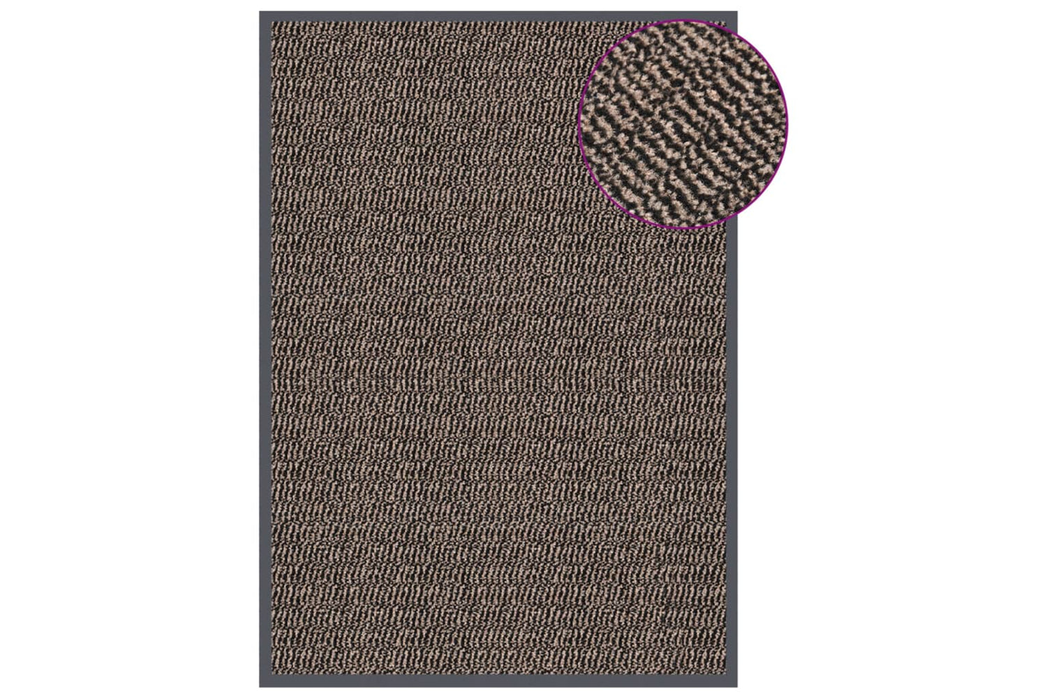 vidaXL 326937 Doormat Tufted 60x90cm Dark Brown