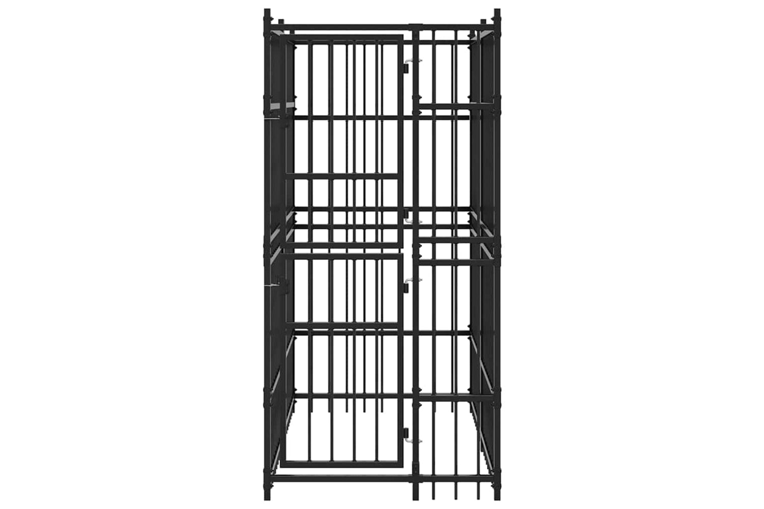 Vidaxl 171472 Outdoor Dog Kennel Steel 1.84 M2-4