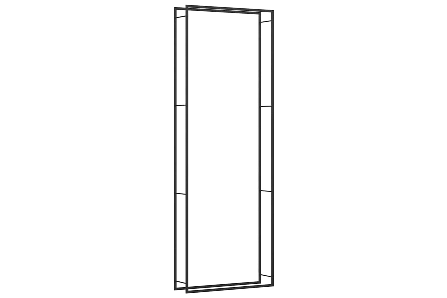 vidaXL 350312 Firewood Rack Matt Black 110x28x312cm Steel