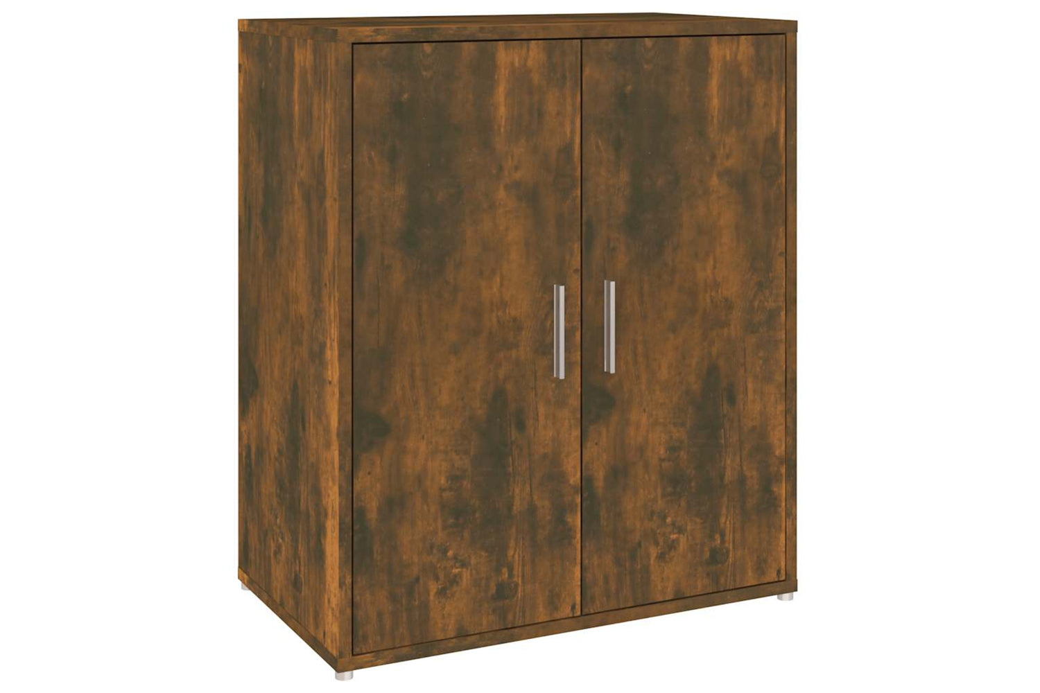 vidaXL 816008 Shoe Cabinet Smoked Oak 60x35x70cm Engineered Wood-3