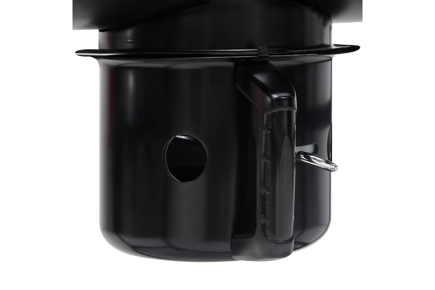 Vidaxl Barrel Grill With Wheels And Shelves Black Steel 115x85x95 Cm-8