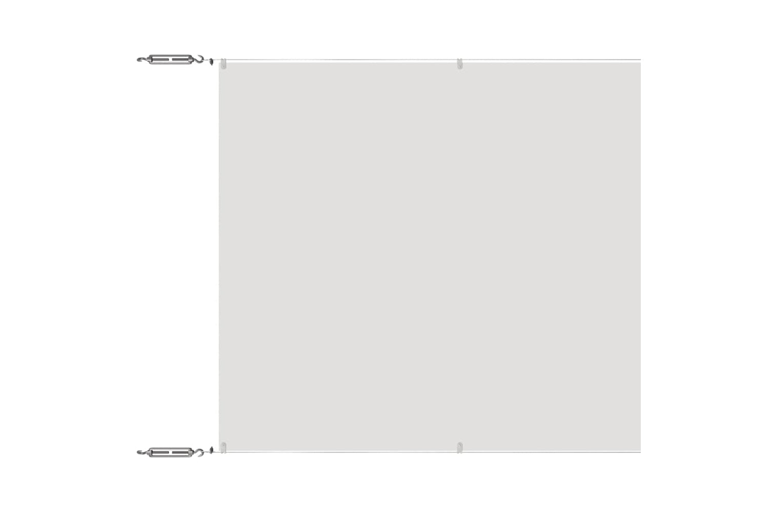 vidaXL 148167 Vertical Awning White 140x600cm Oxford Fabric