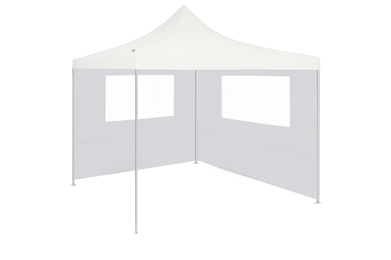 Vidaxl 3070424 Gazebo Sidewall With Windows 4x2 M White-2
