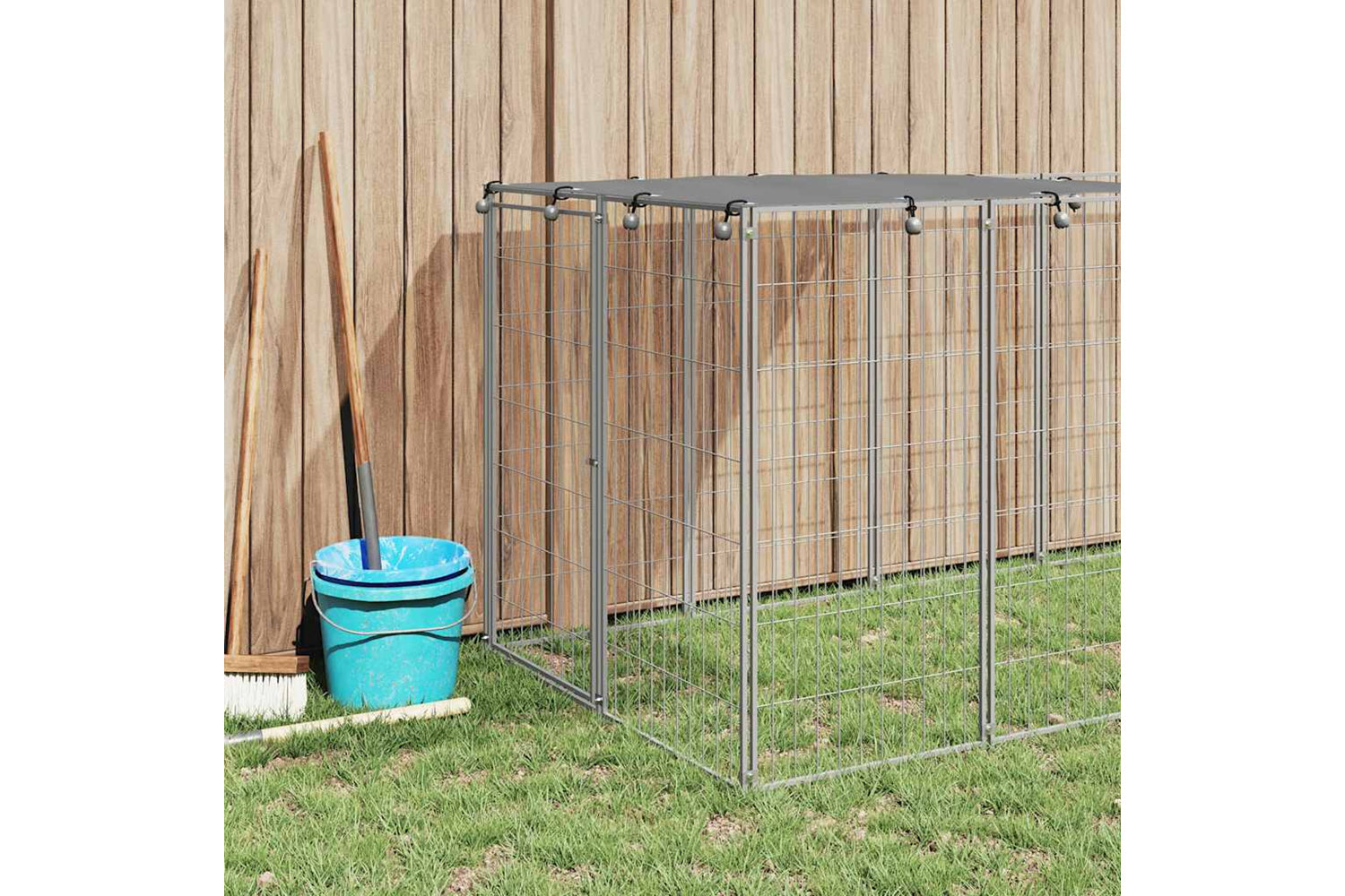 Vidaxl Dog Kennel Silver 330x110x110 Cm Steel-2