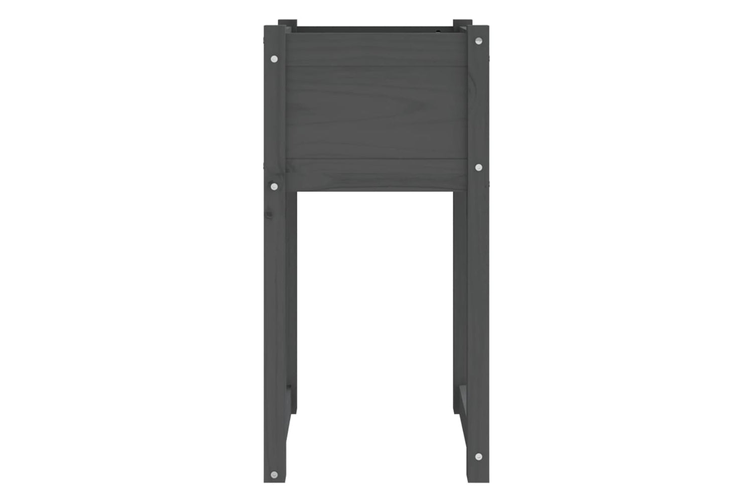 vidaXL 822126 Planter Grey 40x40x81cm Solid Wood Pine-3