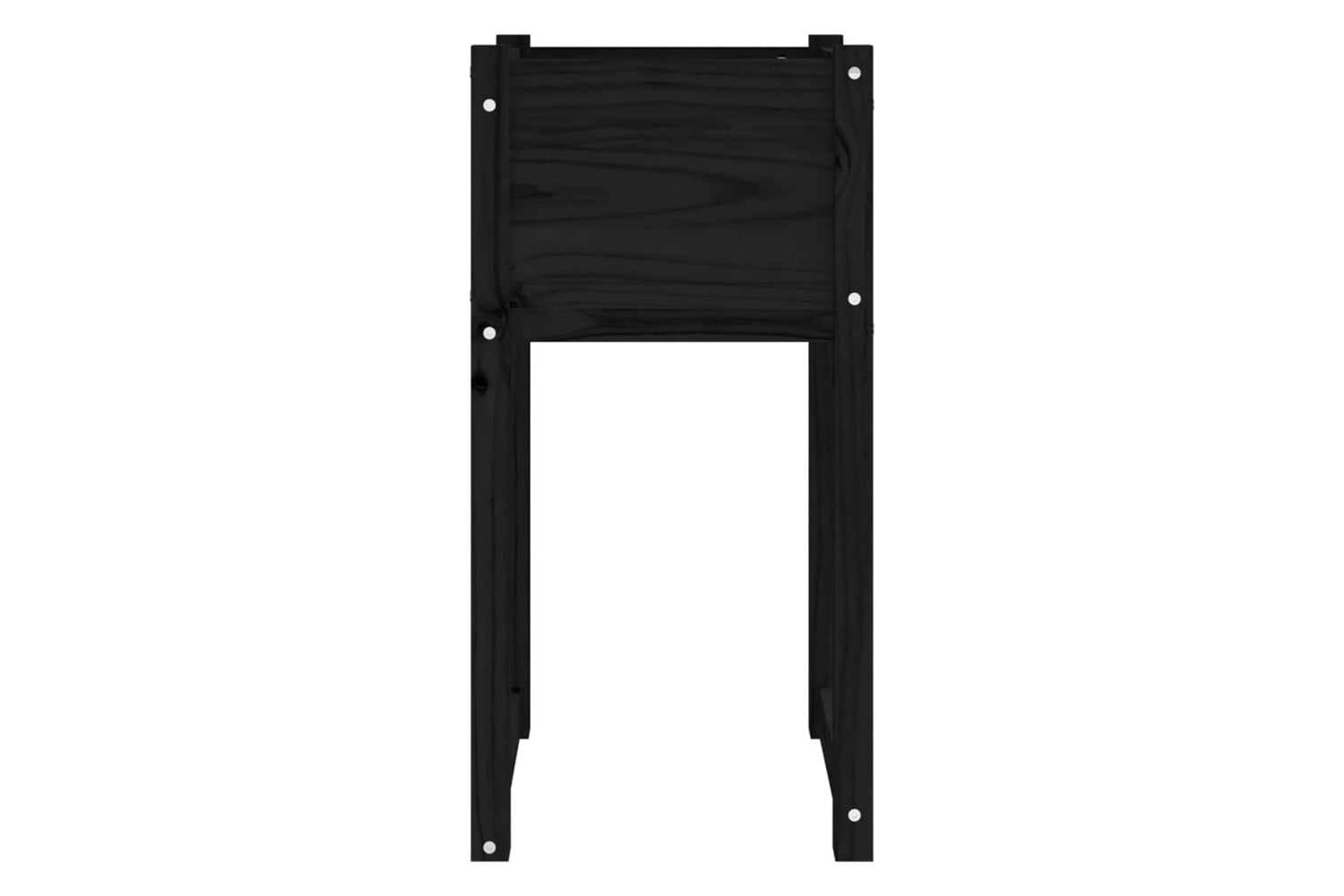 vidaXL 822131 Planters 2 Pcs Black 40x40x81cm Solid Wood Pine-4