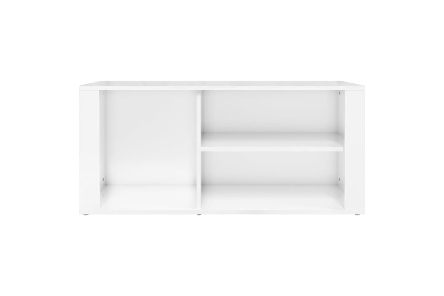 vidaXL 816922 Shoe Cabinet High Gloss White 100x35x45cm Engineered Wood-4