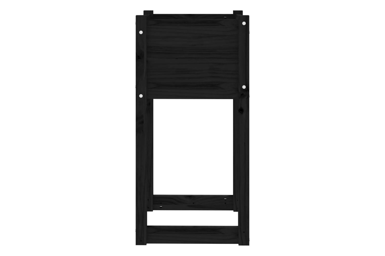 vidaXL 822130 Planter Black 40x40x81cm Solid Wood Pine-4
