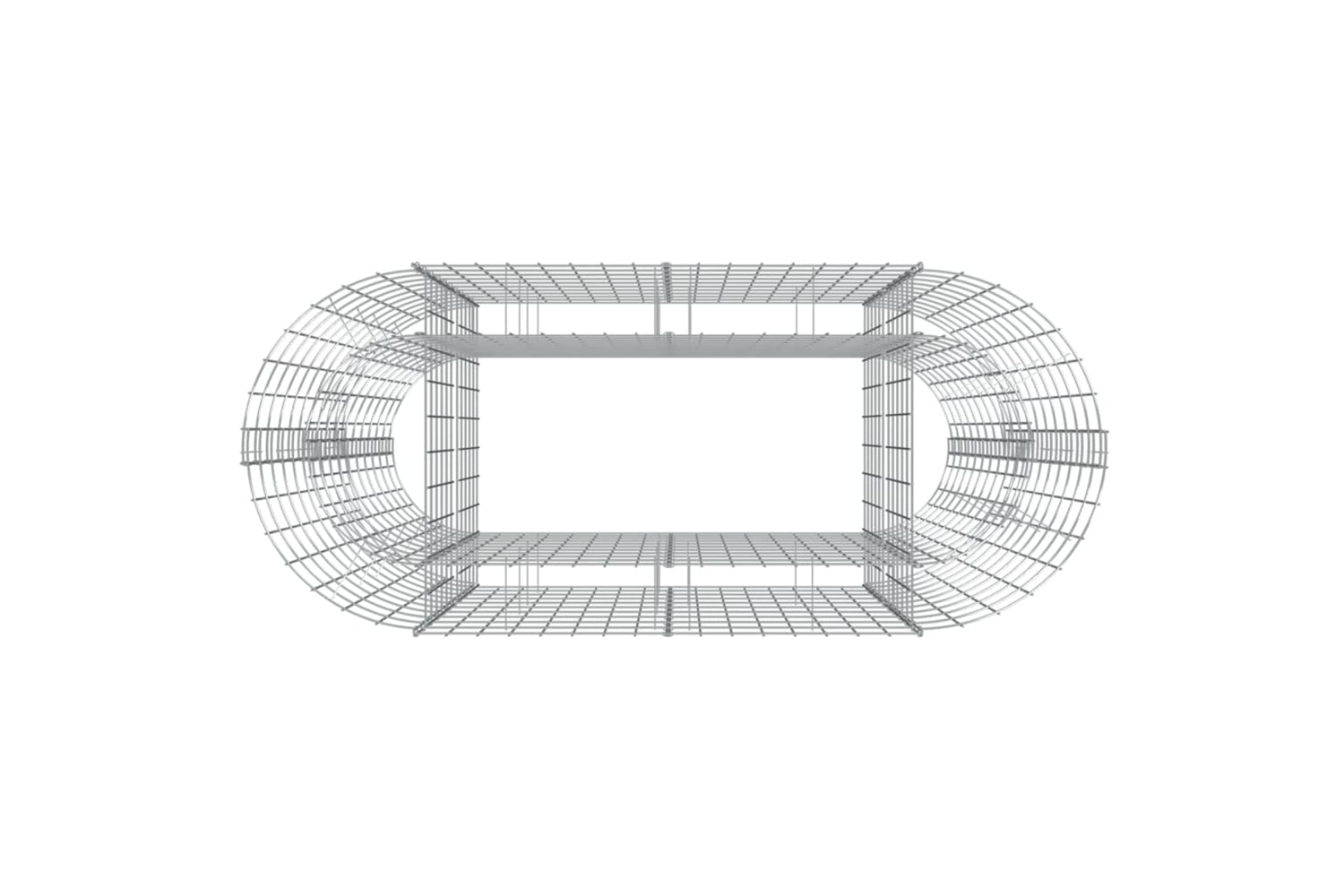 vidaXL 152032 Gabion Raised Bed Galvanised Iron 120x50x100cm-4