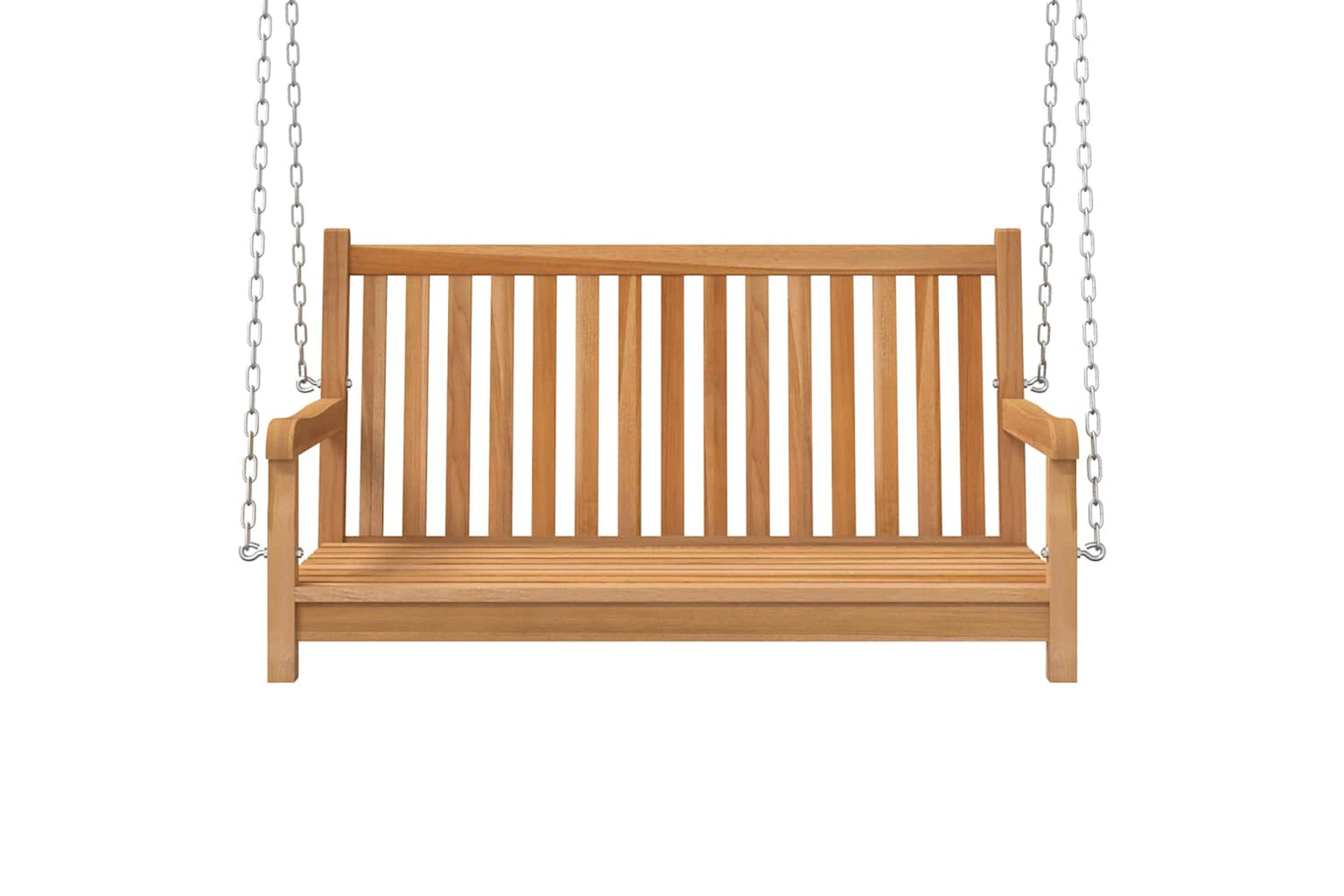 vidaXL 316628 Swing Bench Solid Teak Wood 114x60x64cm-2