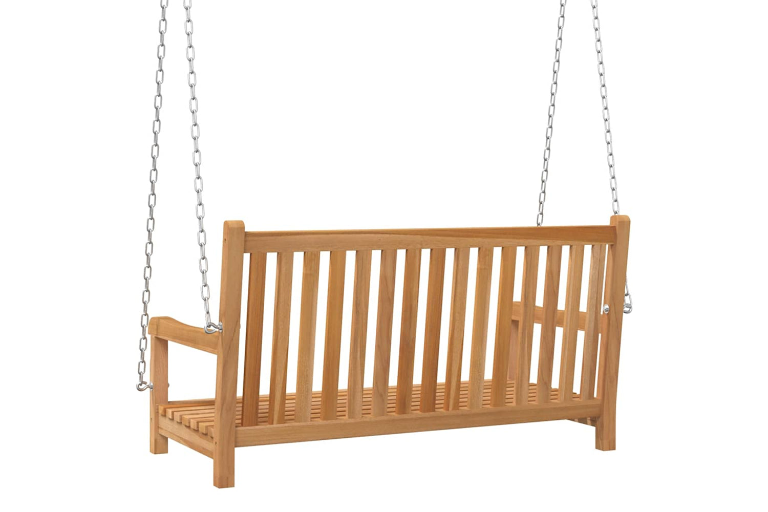 vidaXL 316628 Swing Bench Solid Teak Wood 114x60x64cm-3