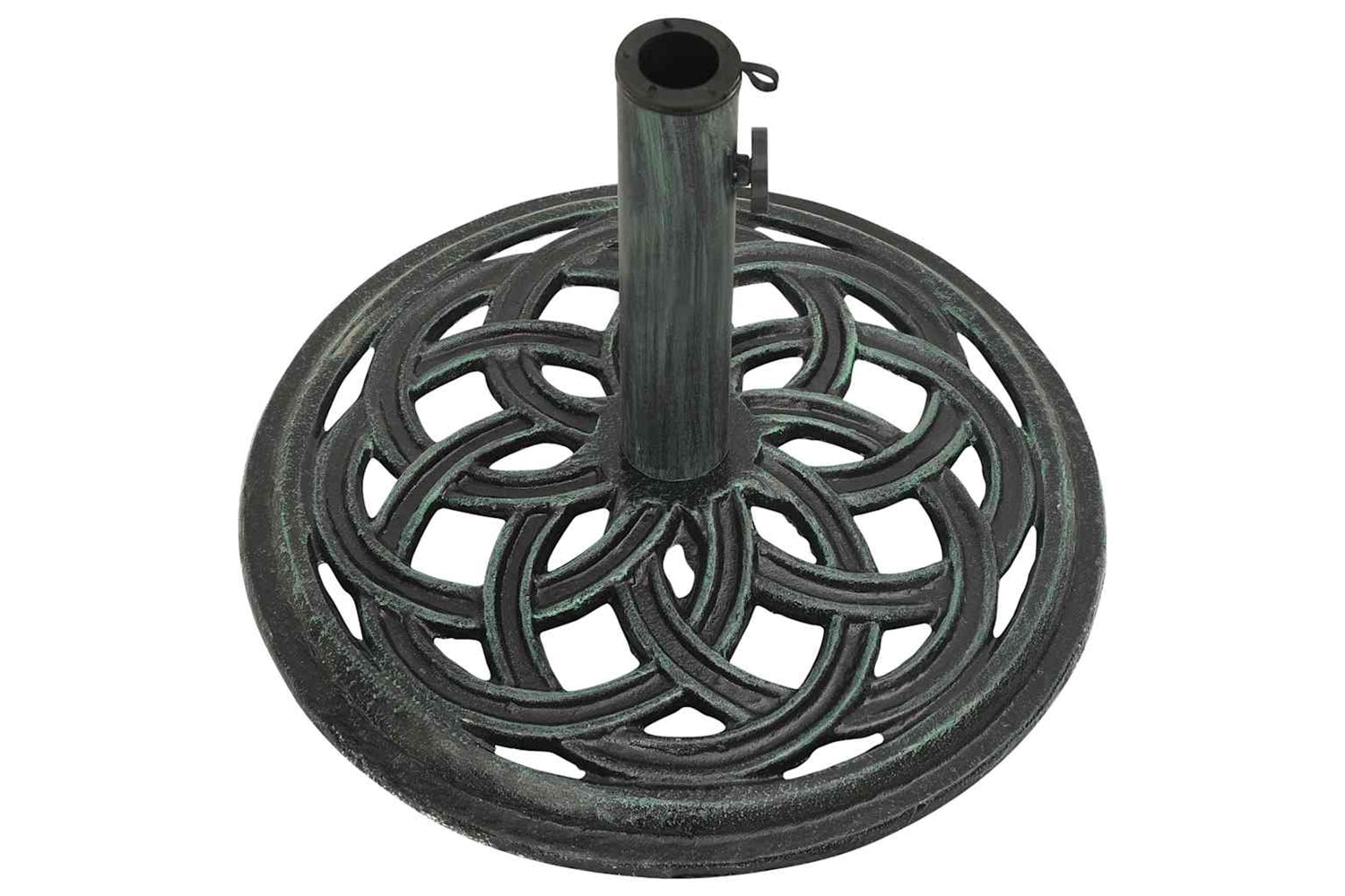 vidaXL 317756 Umbrella Base Green 44x44x31cm Cast Iron-4