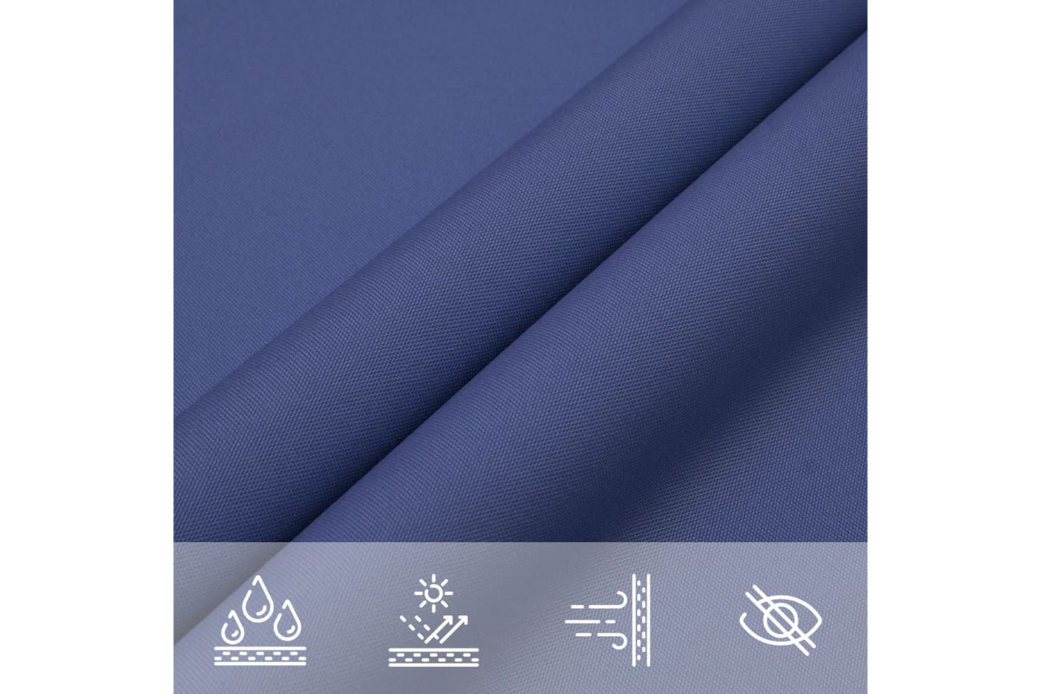 Vidaxl 135523 Sunshade Sail Oxford Fabric Square 3.6x3.6 M Blue-6