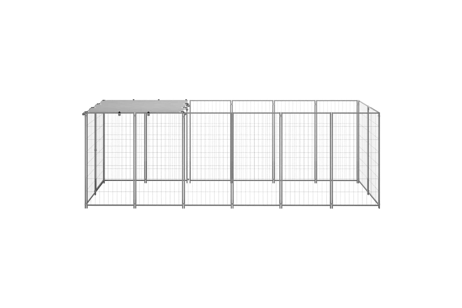 Vidaxl Dog Kennel Silver 330x110x110 Cm Steel-3