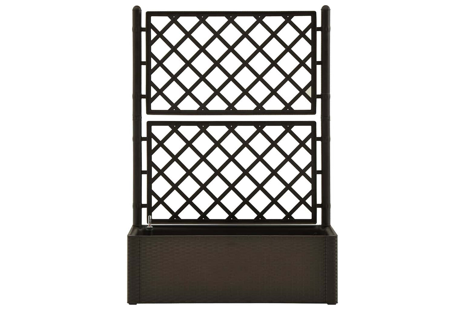 Vidaxl 313968 Garden Raised Bed With Trellis And Self Watering System Mocha-3