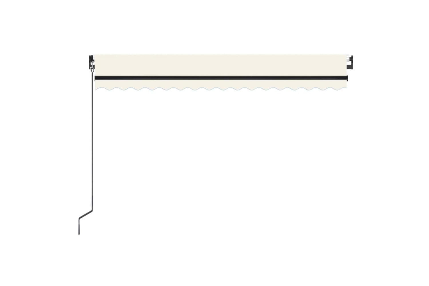 vidaXL 3069197 Manual Retractable Awning 450x350cm Cream-3