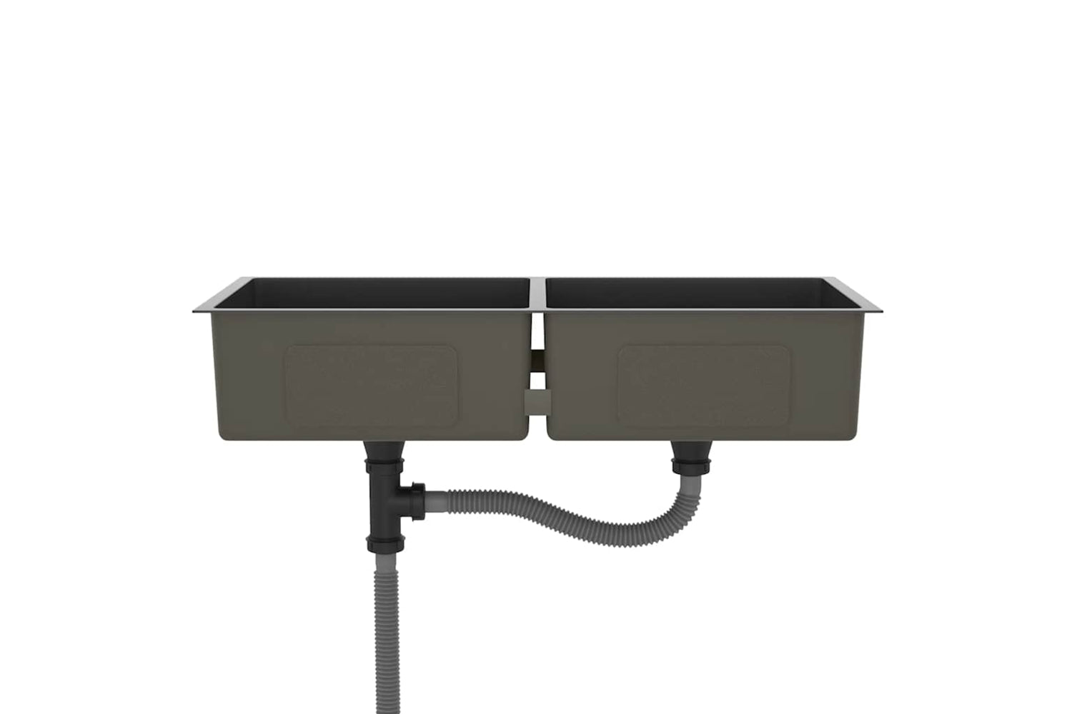 Vidaxl 51525 Handmade Kitchen Sink Black Stainless Steel-4