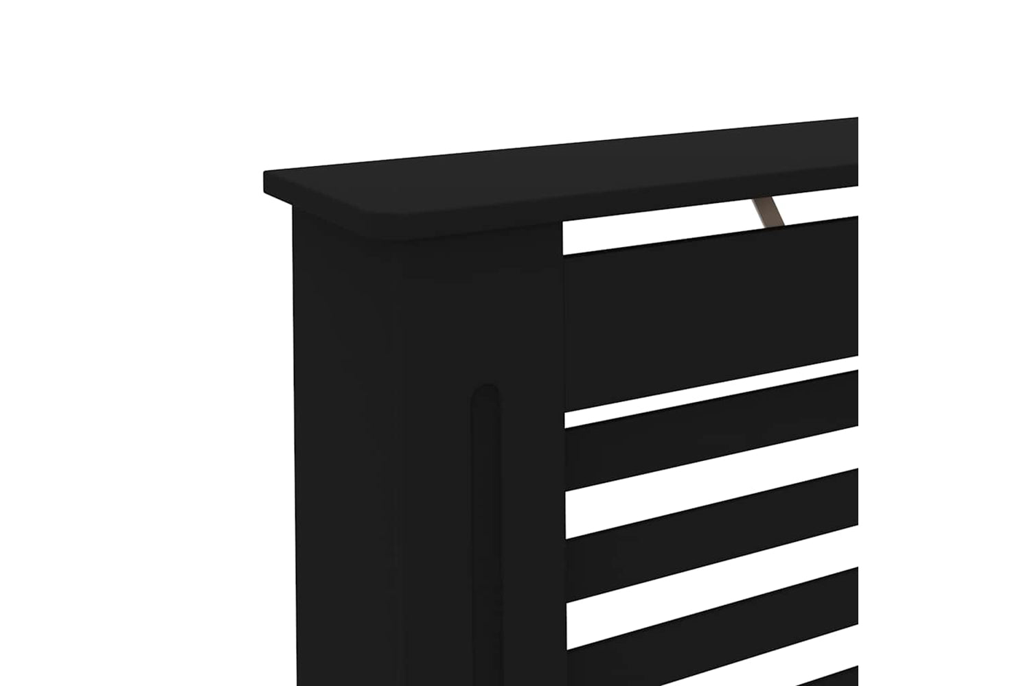 vidaXL Radiator Cover Black 152x19x81.5cm Mdf-6