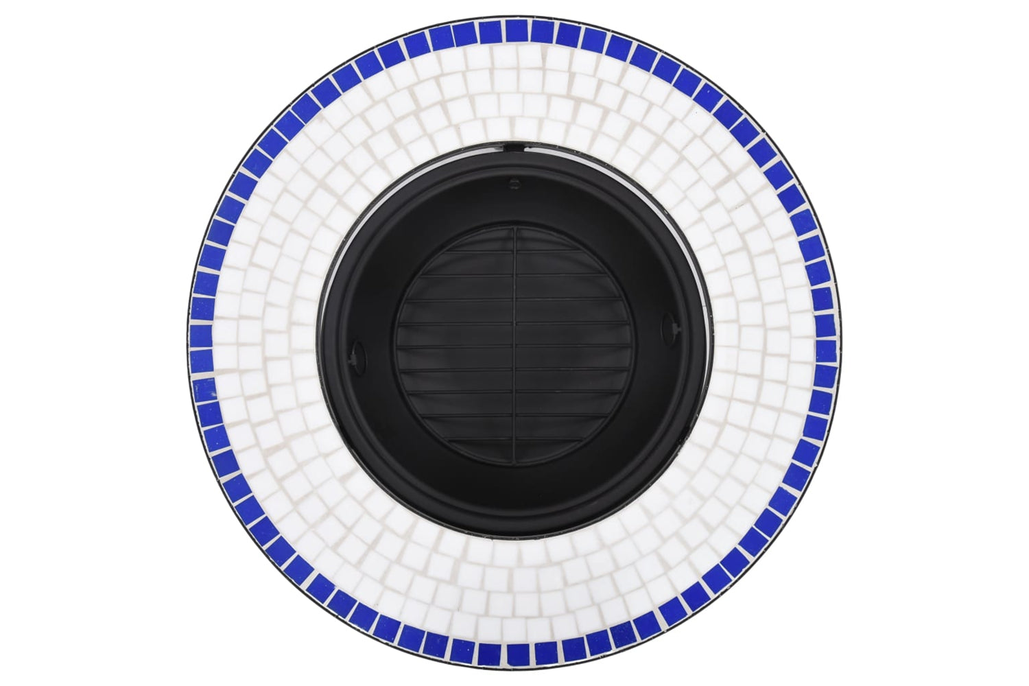 Vidaxl 46720 Vidaxl Mosaic Fire Pit Blue And White 68cm Ceramic-6