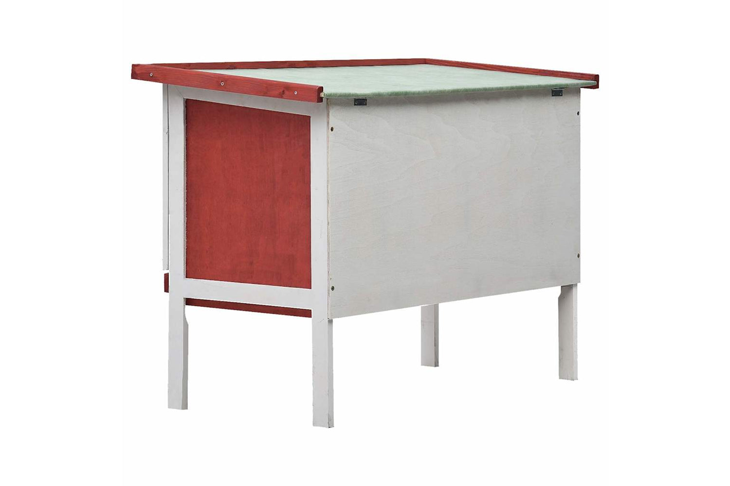 Vidaxl 170830 Outdoor Rabbit Hutch 1 Layer Red Wood-4