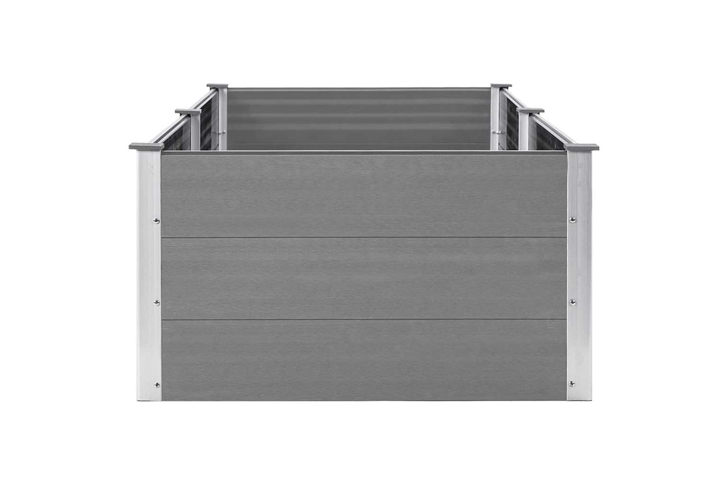 vidaXL 49059 Garden Raised Bed 250x100x54cm Wpc Grey-4