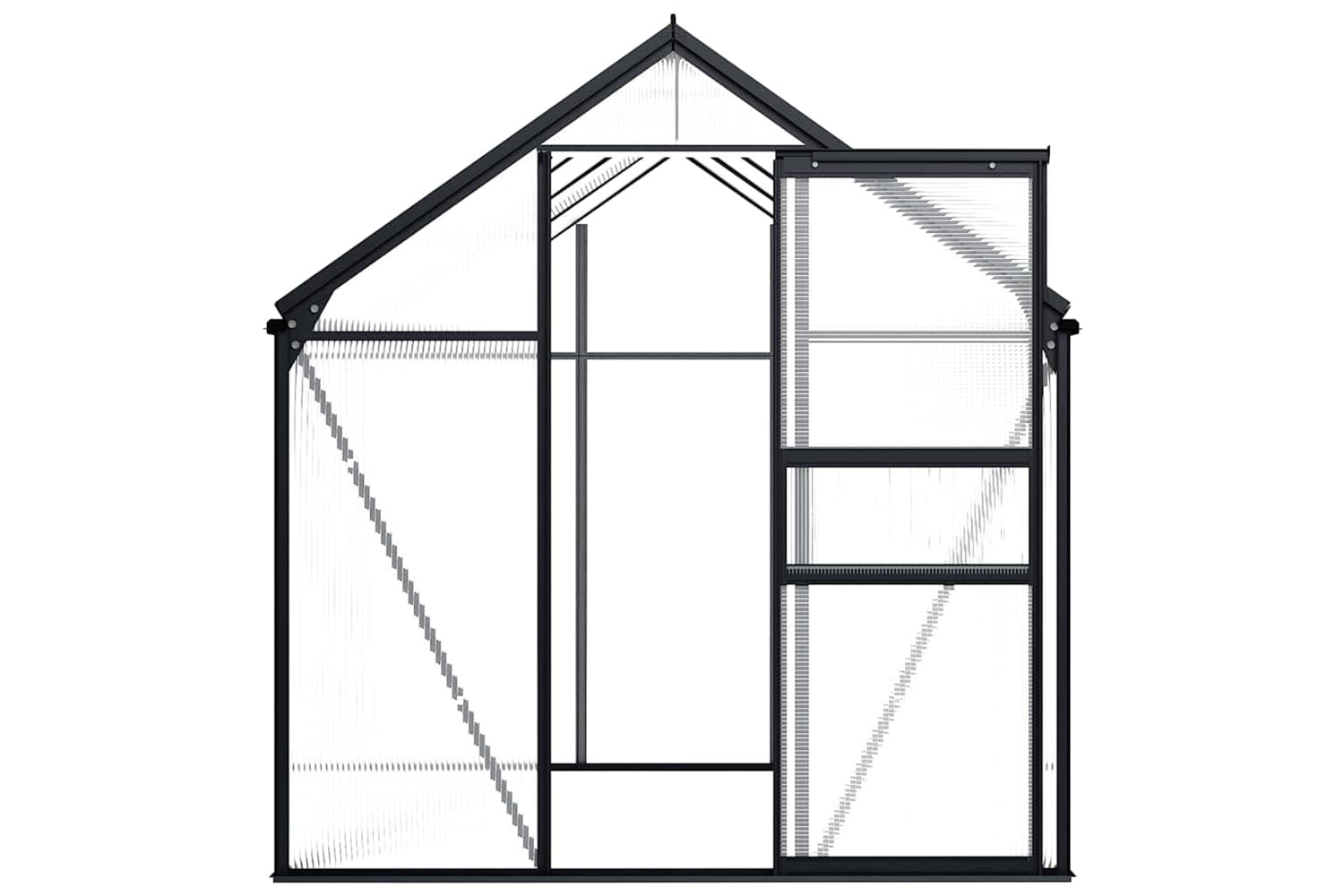 Vidaxl 48210 Greenhouse Anthracite Aluminium 4.75 Mâ²-4