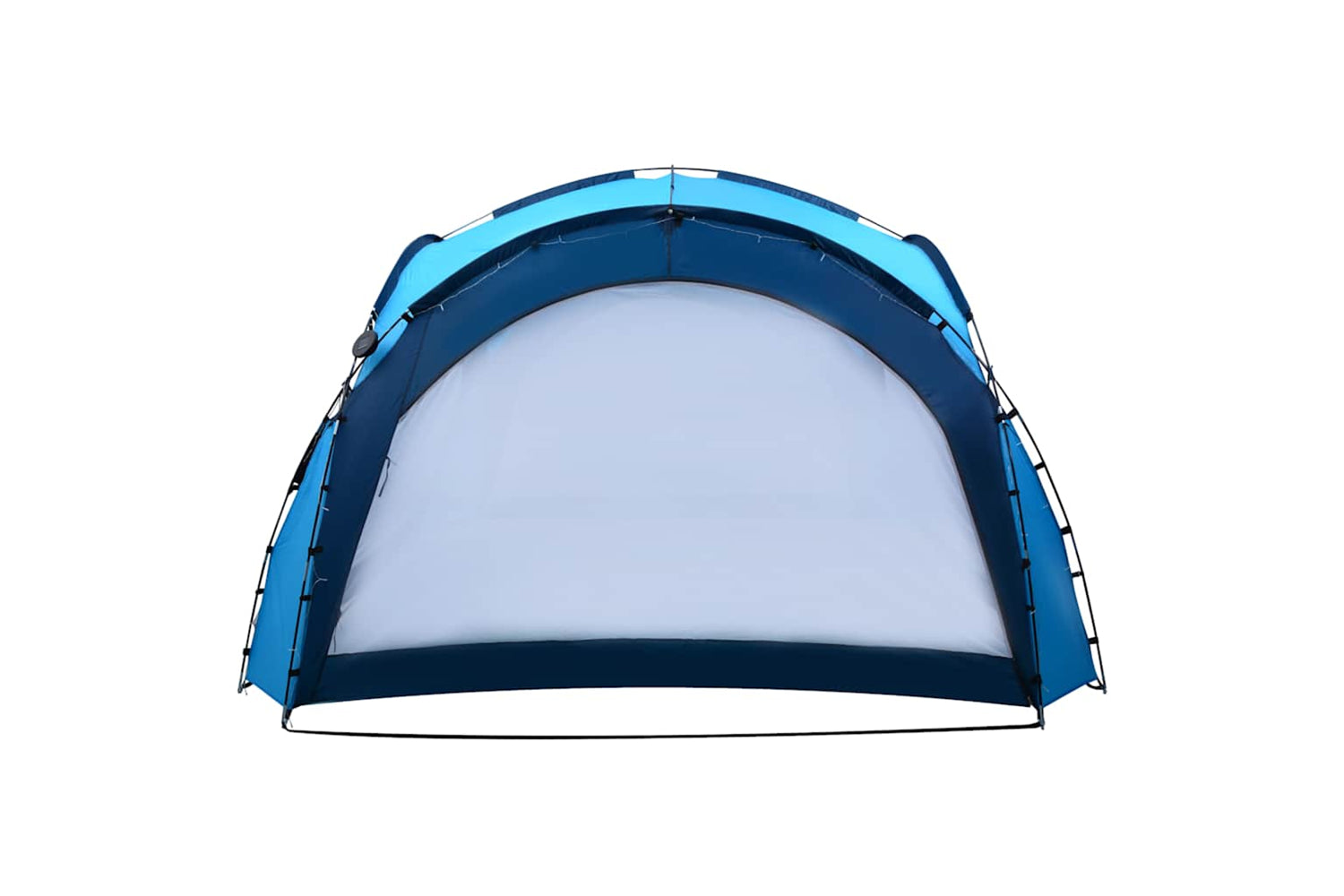 Vidaxl Party Tent With Led And 4 Sidewalls 3.6x3.6x2.3 M Blue-4