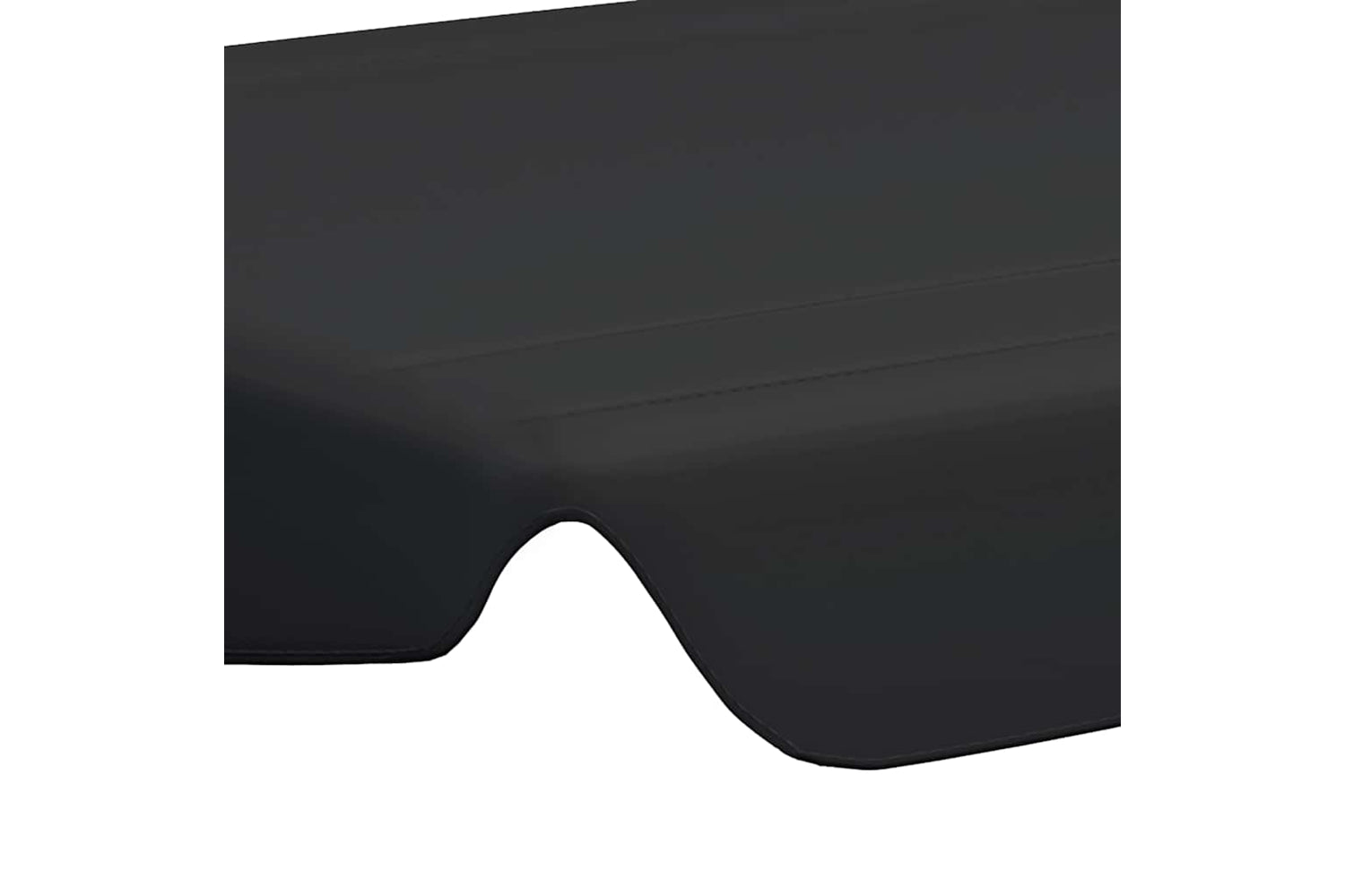 Vidaxl Replacement Canopy For Garden Swing Black 150/130x105/70 Cm-4