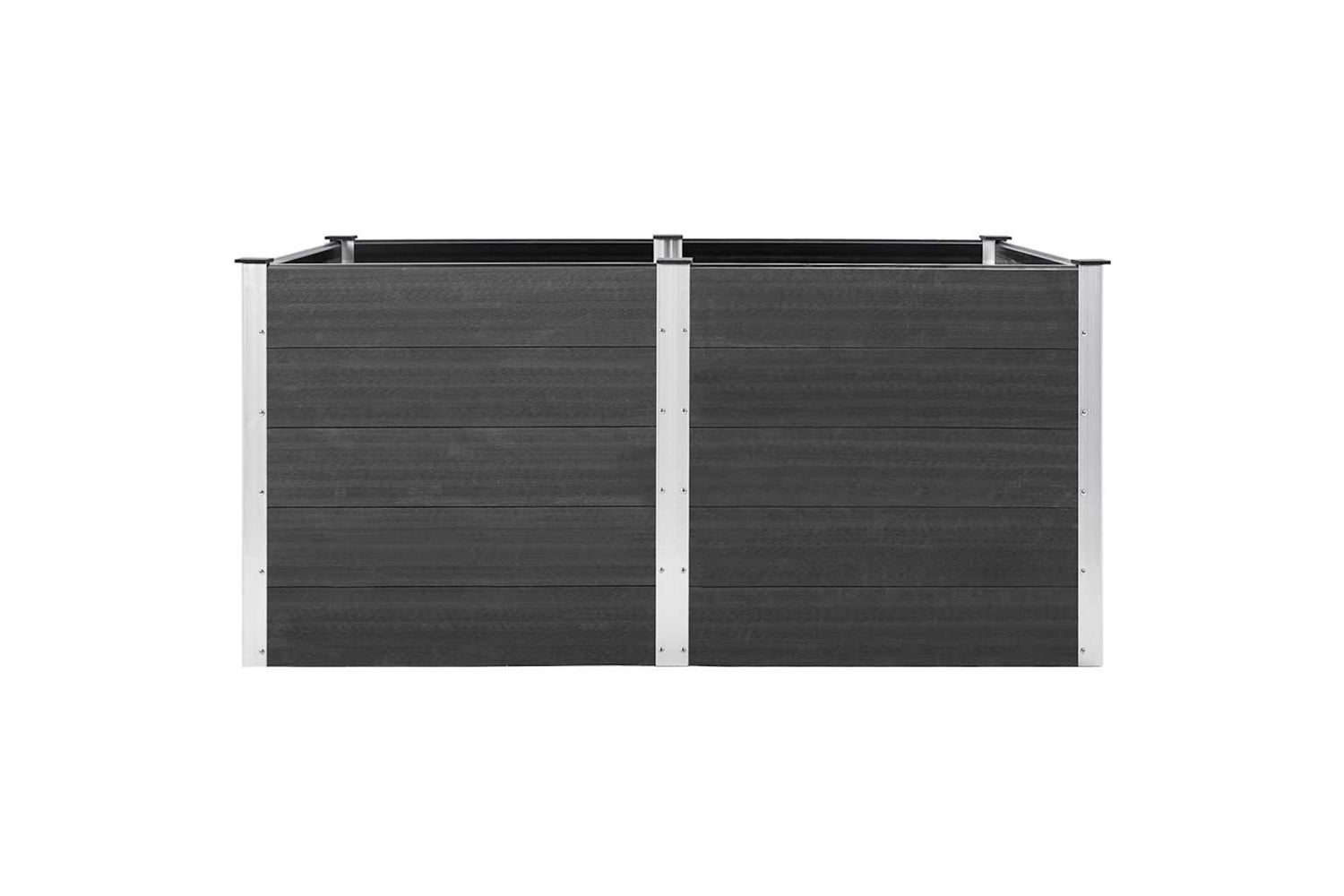 vidaXL 318098 Garden Raised Bed 200x100x91cm Wpc Grey-2