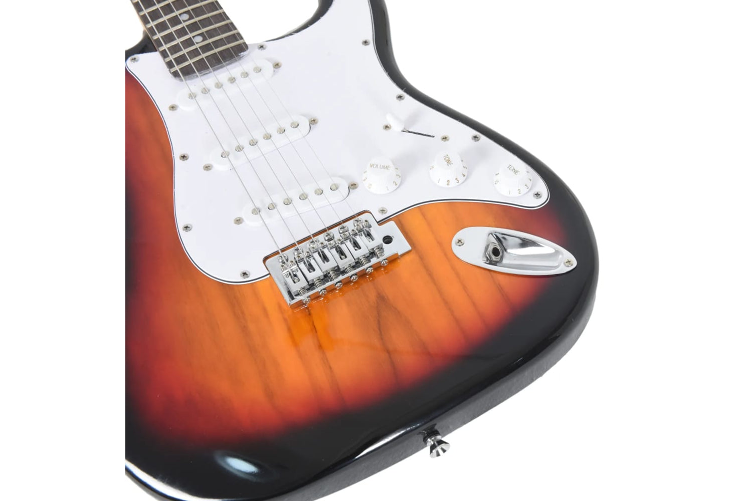 vidaXL 70192 Electric Guitar For Beginner With Bag Brown And White 4/4 39"-7