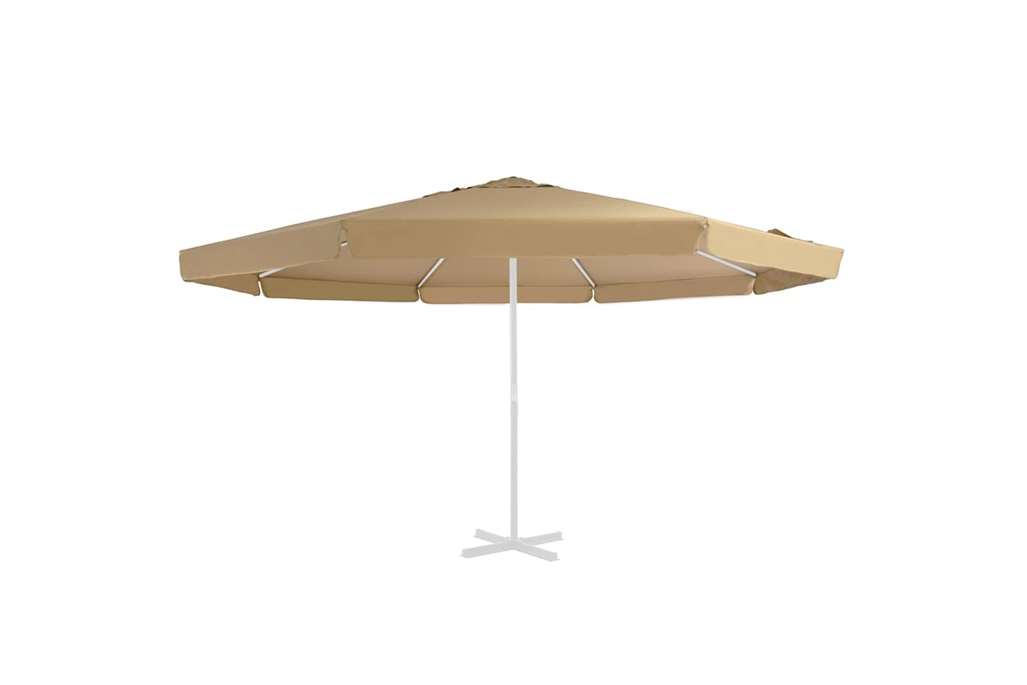 vidaXL 312541 Replacement Fabric For Outdoor Parasol Taupe 500cm-2