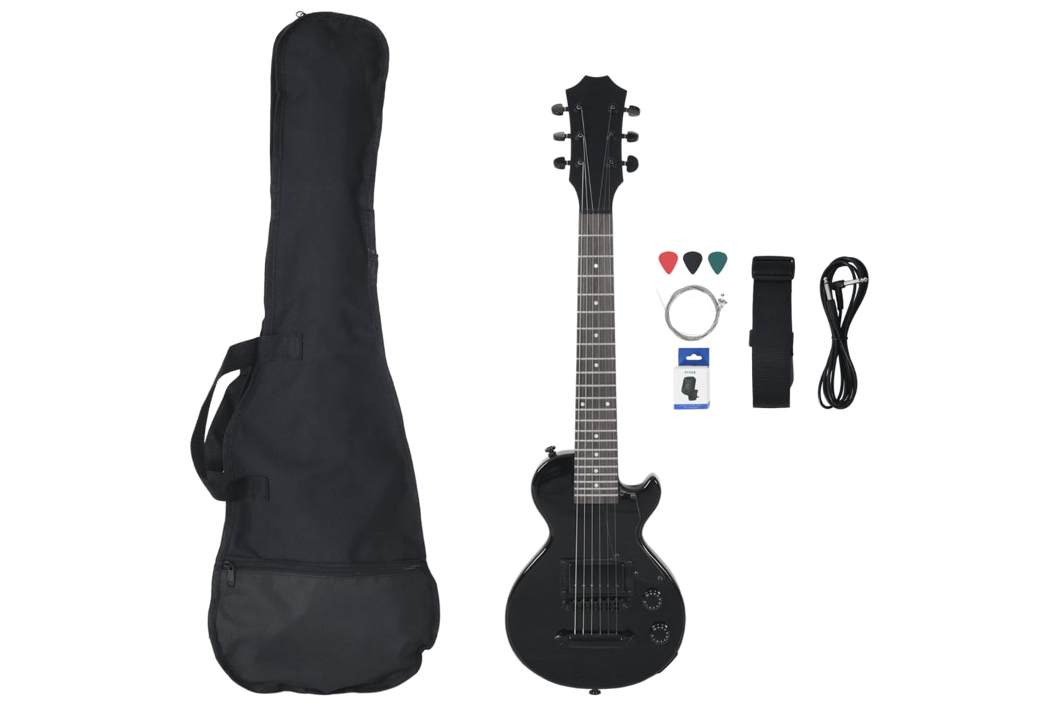 vidaXL 70196 Electric Guitar For Kids With Bag Black 3/4 30"-2