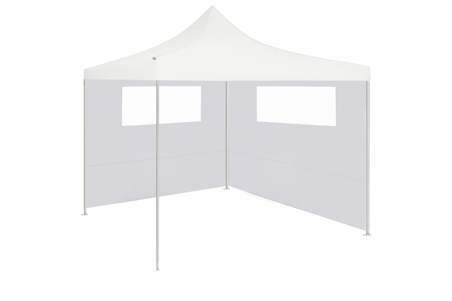 Vidaxl 3070428 Gazebo Sidewalls With Windows 2 Pcs White-3