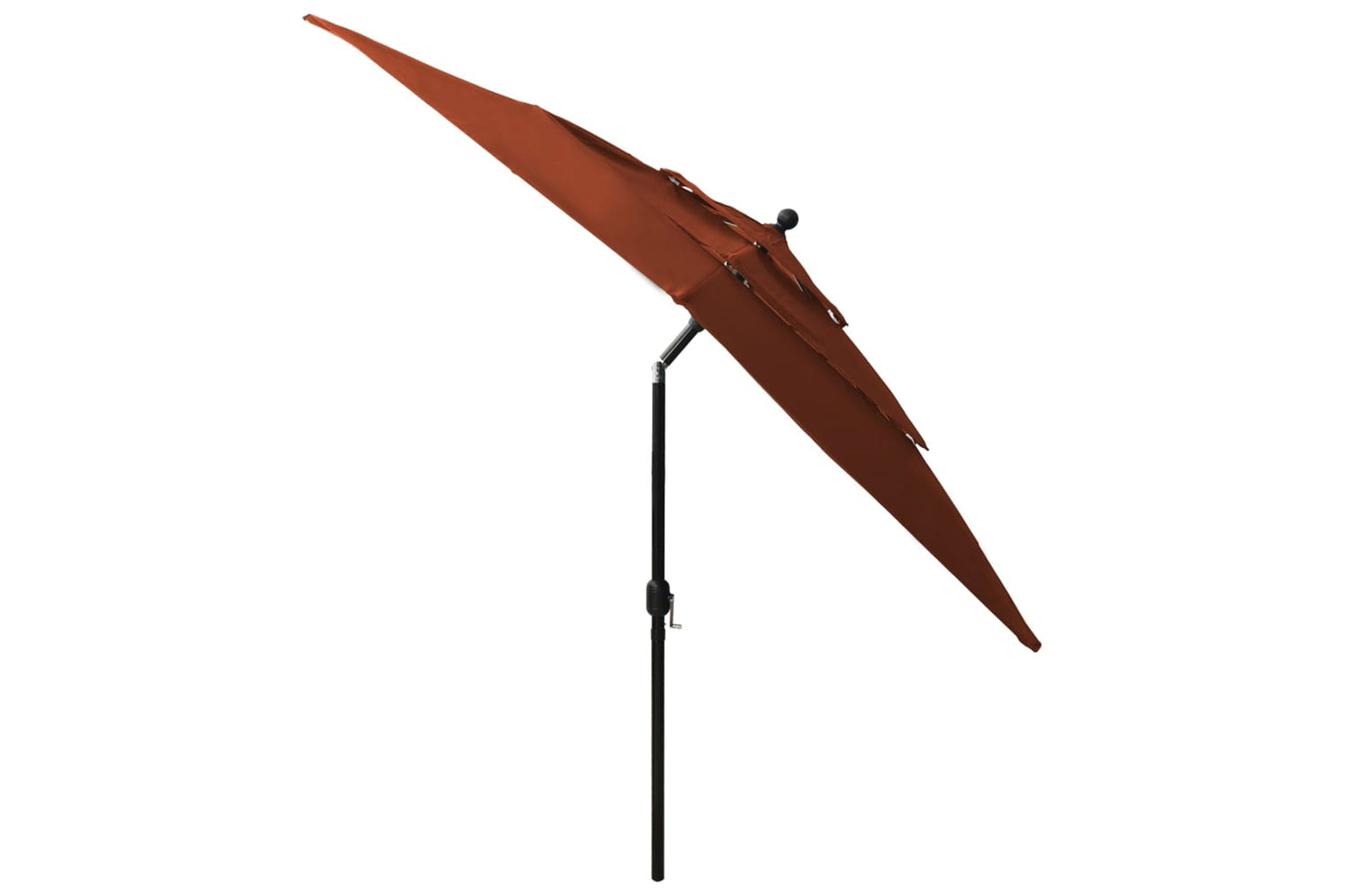 Vidaxl 313841 3-tier Parasol With Aluminium Pole Terracotta 2.5x2.5 M-4