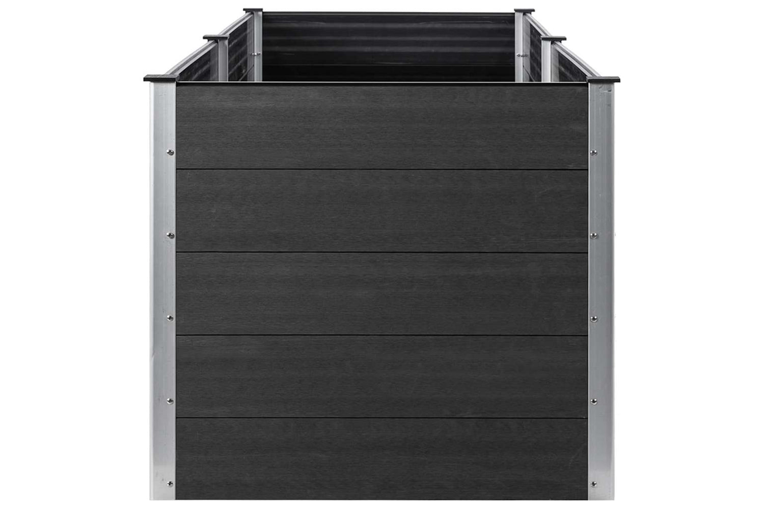 vidaXL 318098 Garden Raised Bed 200x100x91cm Wpc Grey-3