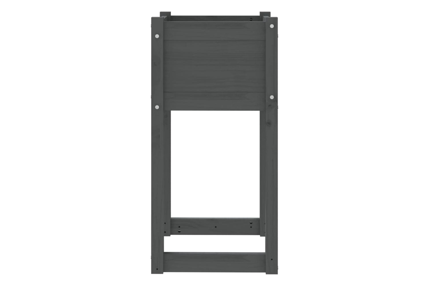 vidaXL 822126 Planter Grey 40x40x81cm Solid Wood Pine-4