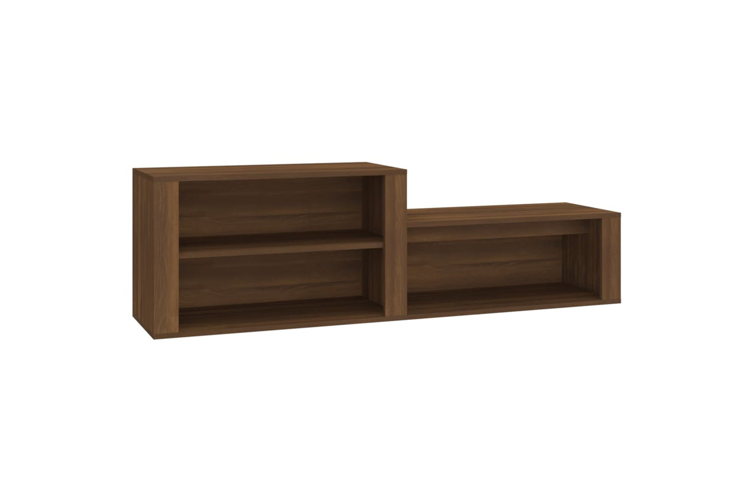 vidaXL 816919 Shoe Cabinet Brown Oak 150x35x45cm Engineered Wood