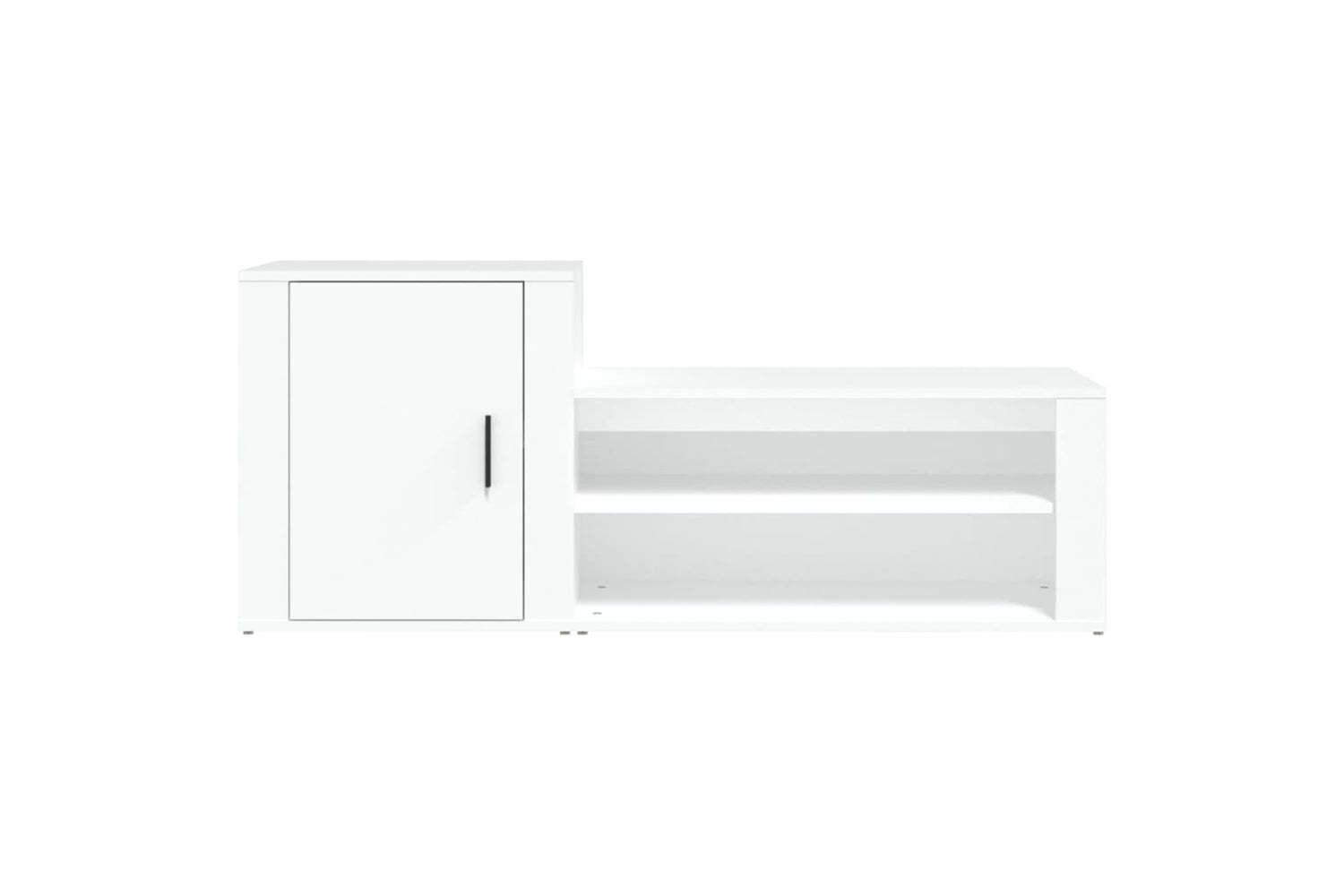 vidaXL 816744 Shoe Cabinet White 130x35x54cm Engineered Wood-4