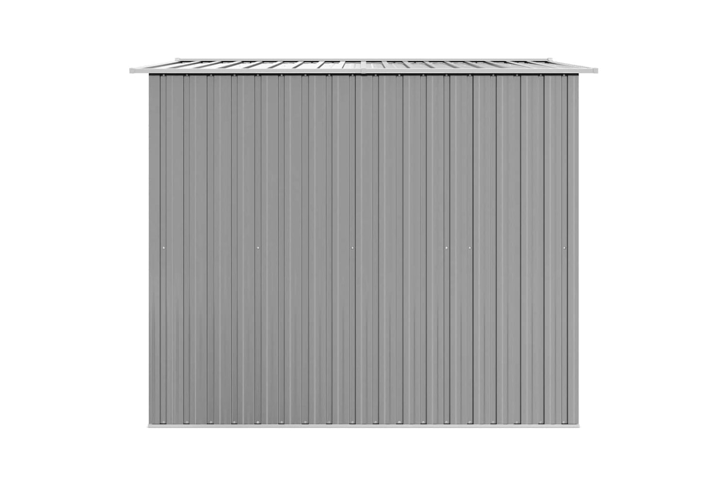 vidaXL 42907 Garden Storage Shed Grey Metal 257x205x178cm-6