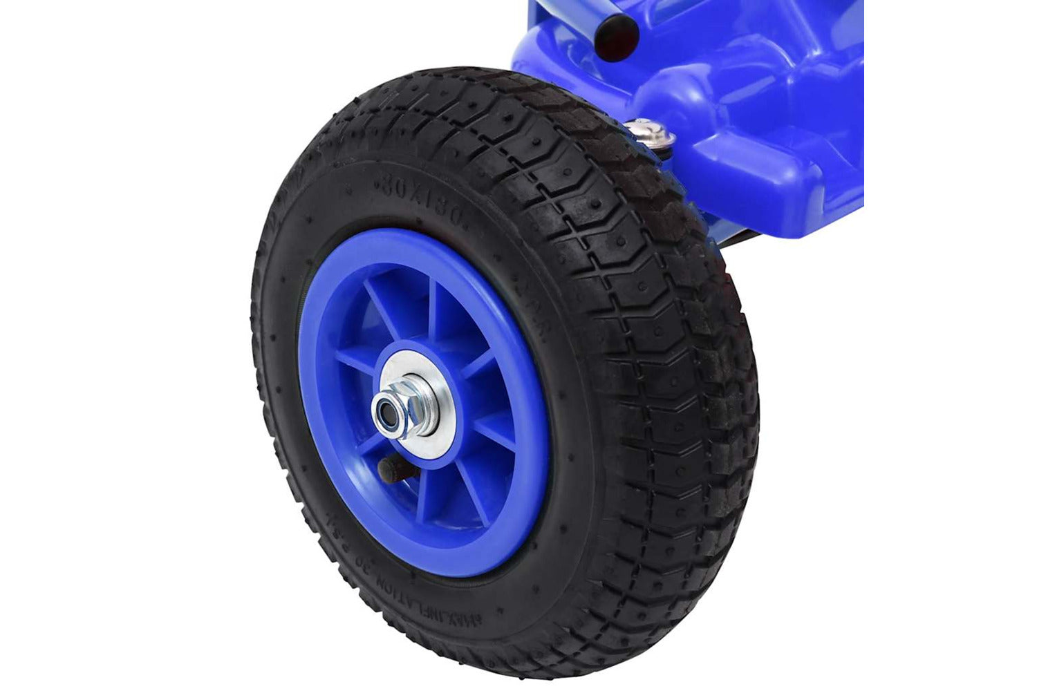 Vidaxl Pedal Go-kart With Pneumatic Tyres Blue-6