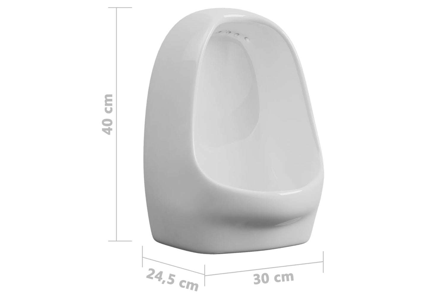 Vidaxl 143986 Wall Hung Urinal With Flush Valve Ceramic White-6